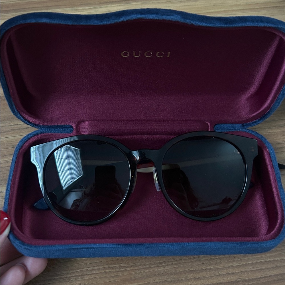 Gucci Brown Round Sunglasses